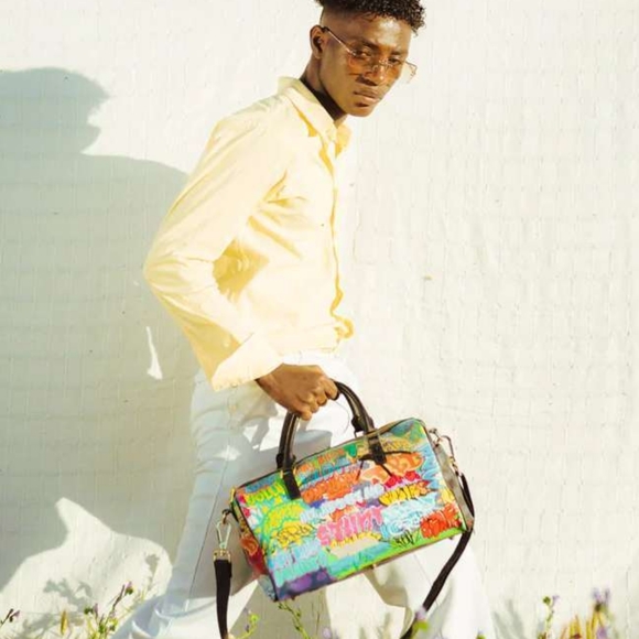 🪐SPRAYGROUND💫 Astromane Shark in Space Mini Duffle Alien invaders , - Picture 4 of 10